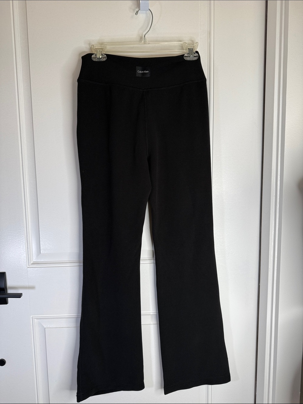 Calvin Klein Medium Black Boot-Cut Stretch Pants